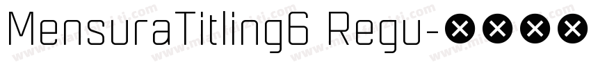 MensuraTitling6 Regu字体转换